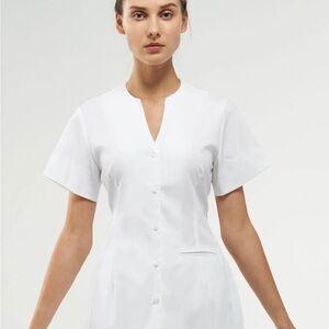 White Women's Button-Up Top